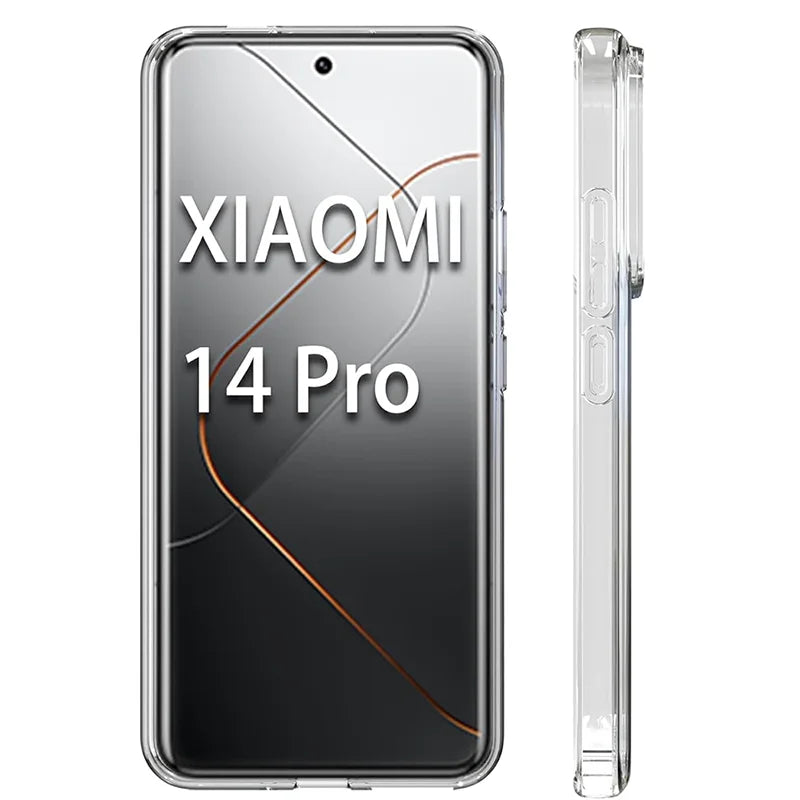 Funda ultrafina transparente para Xiaomi Mi 13, 13T y 14 Pro – Silicona suave