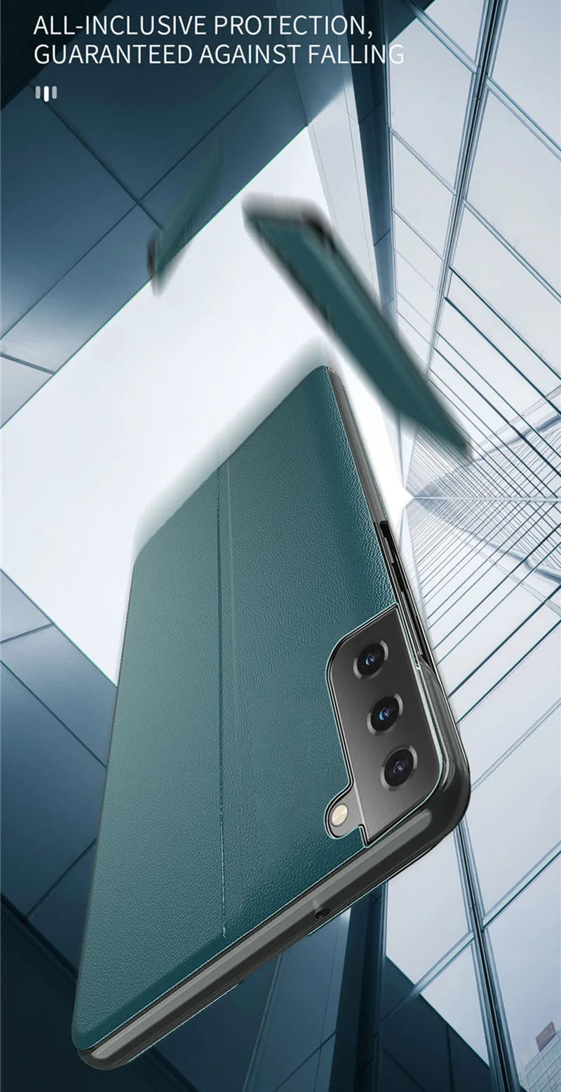 Funda Smart Flip View con Ventana para Honor 20S – Carcasa de Cuero Magnética con Función Inteligente