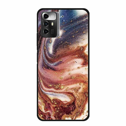 Funda ZTE Blade A72 5G Mármol – Carcasa TPU y silicona suave antigolpes