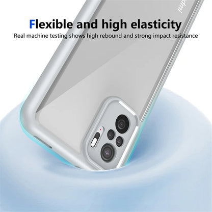 Funda transparente mate antigolpes para Xiaomi Poco M5s – Protección de cámara y pantalla