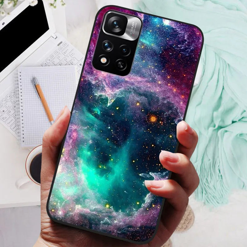 Funda de silicona para Xiaomi Redmi Note 11 Pro Plus 5G – Diseño de león, lobo y animales