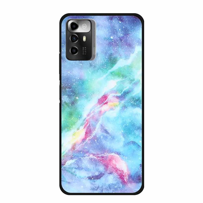 Funda ZTE Blade A72 5G Mármol – Carcasa TPU y silicona suave antigolpes