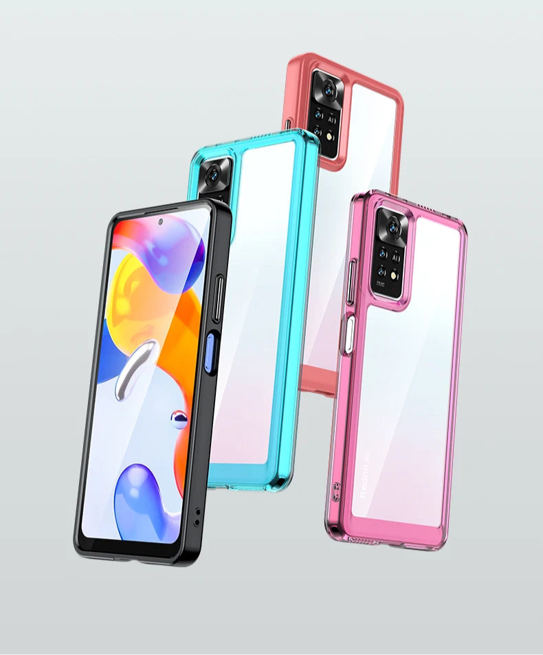 Funda Xiaomi Redmi Note 11 Pro – Carcasa silicona transparente antigolpes TPU