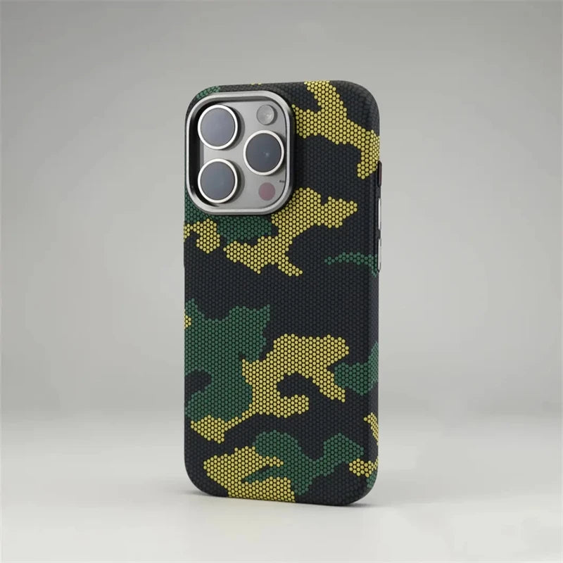 Funda MagSafe Camuflaje Graffiti para iPhone 16, 15, 14, 13 Pro Max – Carcasa dura antigolpes
