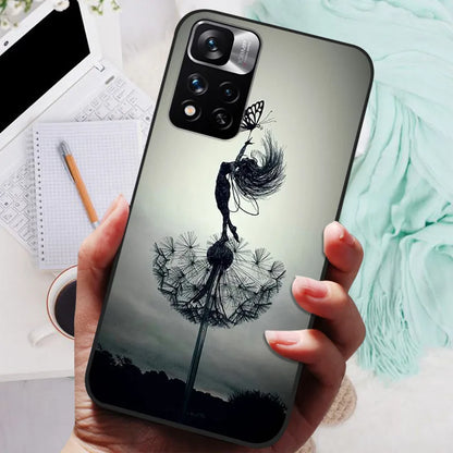 Funda de silicona para Xiaomi Redmi Note 11 Pro Plus 5G – Diseño de león, lobo y animales