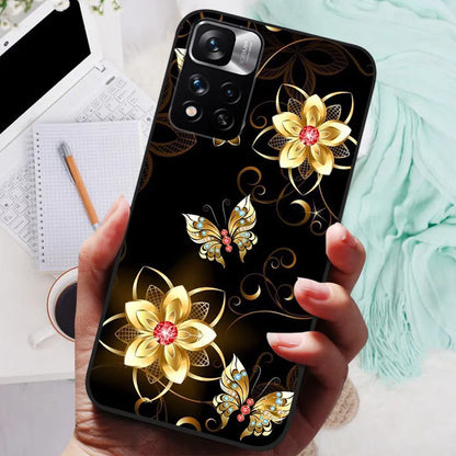 Funda de silicona para Xiaomi Redmi Note 11 Pro Plus 5G – Diseño de león, lobo y animales