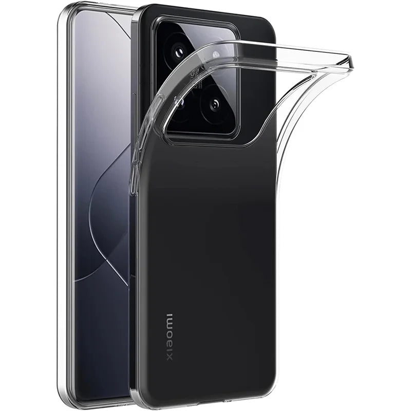 Funda Silicona Ultra Delgada Transparente para Xiaomi Mi 13 13T 14 Pro