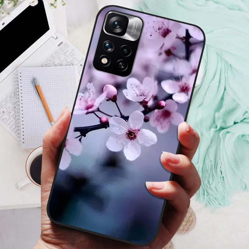 Funda de silicona para Xiaomi Redmi Note 11 Pro Plus 5G – Diseño de león, lobo y animales