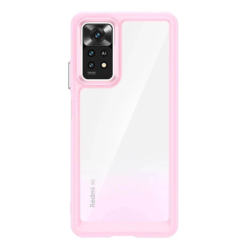 Funda de Silicona Transparente Luxury para Redmi Note 11 Pro | TPU Antigolpes