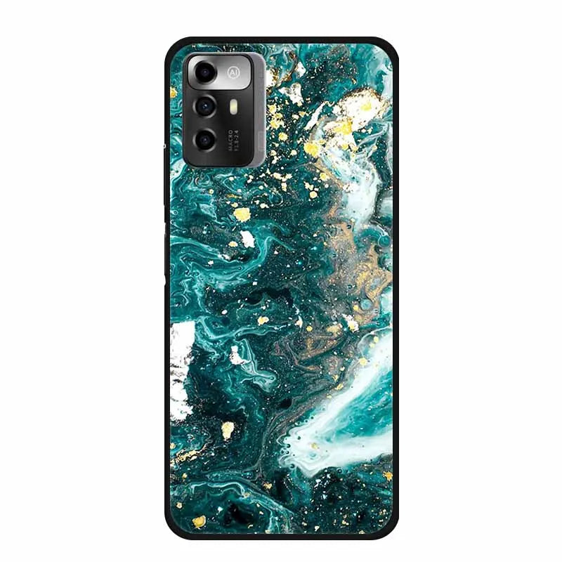 Funda ZTE Blade A72 5G Mármol – Carcasa TPU y silicona suave antigolpes