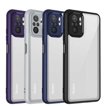 Funda transparente mate antigolpes para Xiaomi Poco M5s – Protección de cámara y pantalla