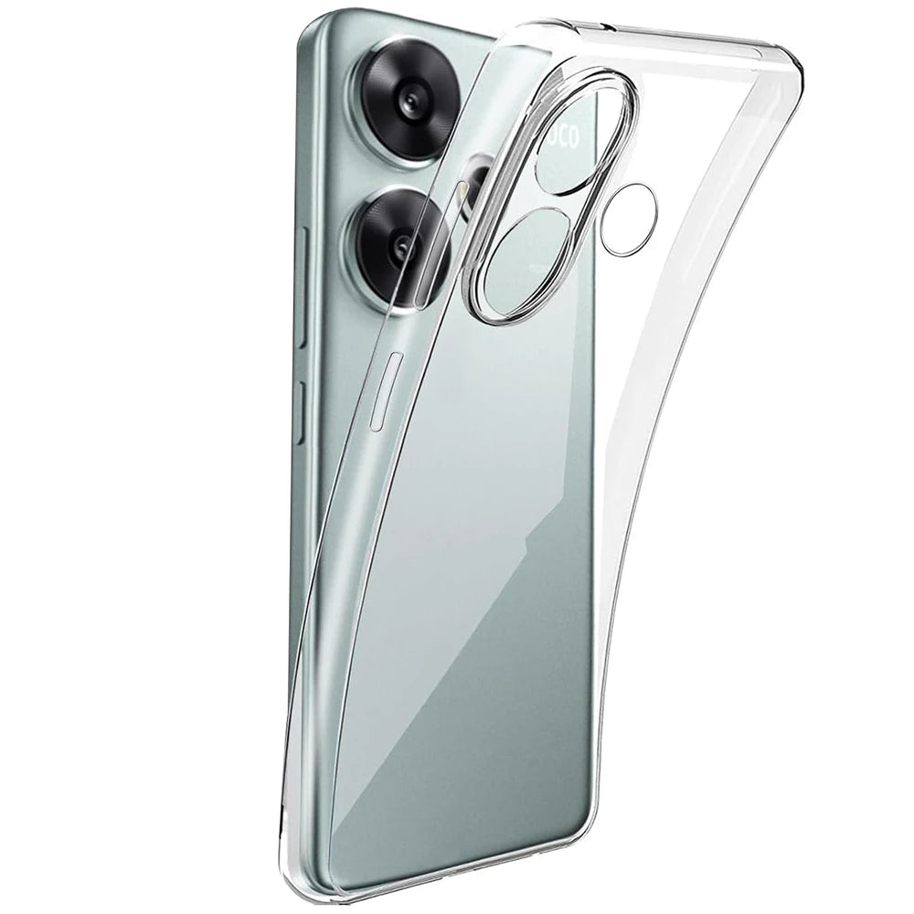 Funda transparente de silicona ultrafina para Xiaomi Poco F6 F5 F4 F3 X6 X5 X4 X3 M6 M5 M4 Pro GT 4G 5G