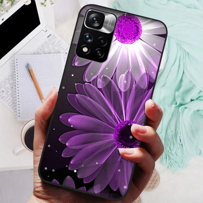 Funda de silicona para Xiaomi Redmi Note 11 Pro Plus 5G – Diseño de león, lobo y animales