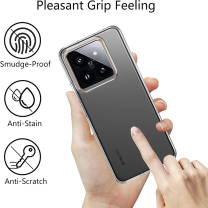Funda ultrafina transparente para Xiaomi Mi 13, 13T y 14 Pro – Silicona suave