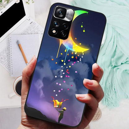 Funda de silicona para Xiaomi Redmi Note 11 Pro Plus 5G – Diseño de león, lobo y animales