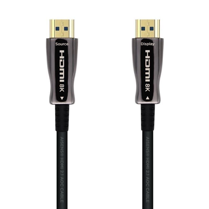Cable HDMI 2.1 AOC 8K Aisens A153-0522/ HDMI Macho - HDMI Macho/ 60m/ Negro