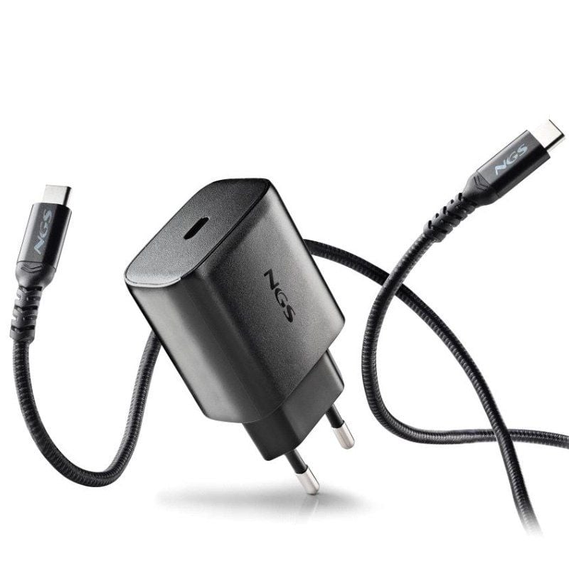 Cargador de Pared GaN NGS Bud 45W/ 1xUSB Tipo-C/ 45W