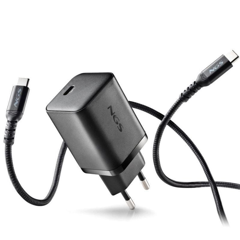 Cargador de Pared GaN NGS Bud 65W/ 1xUSB Tipo-C/ 65W