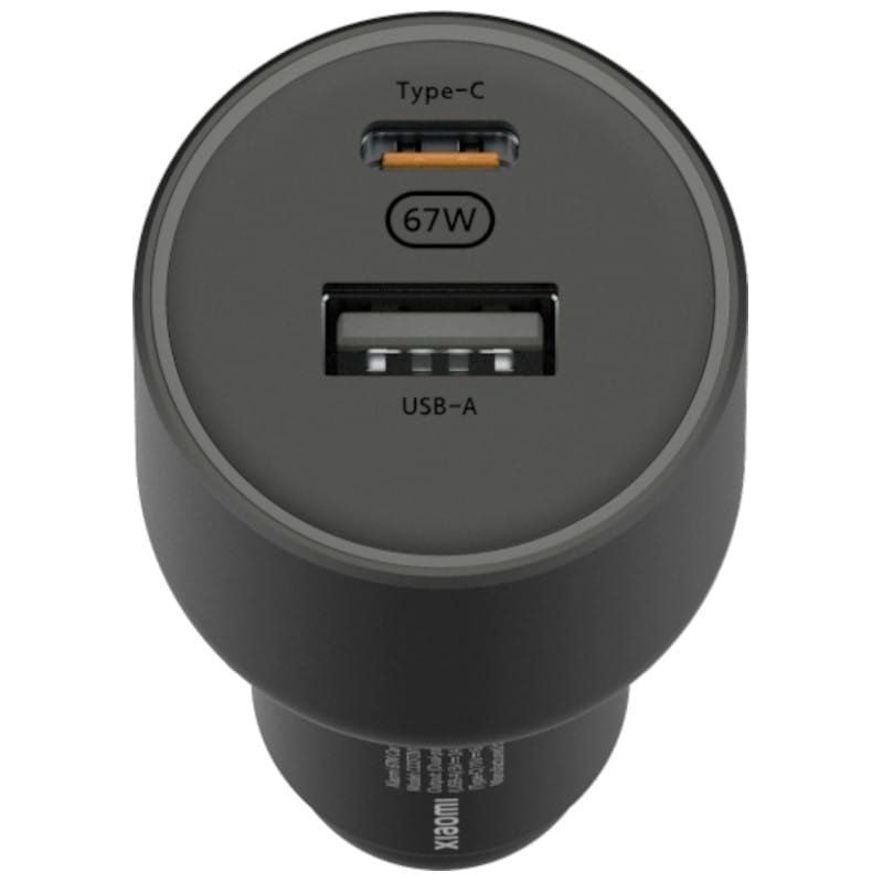 Cargador de Coche Xiaomi 67W USB-A Tipo-C/ 1xUSB-A/ 1xUSB Tipo-C/ 67W